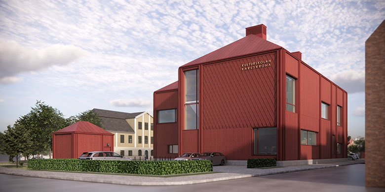 Lagans Byggnads bygger Kulturskolan i Karlskrona